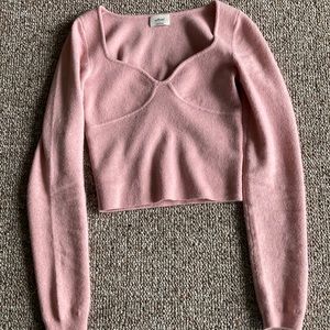 Corset sweater. Pink